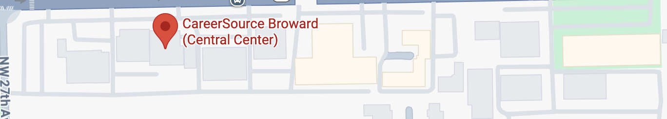Location Map showing CareerSource Broward and Convention Center locations